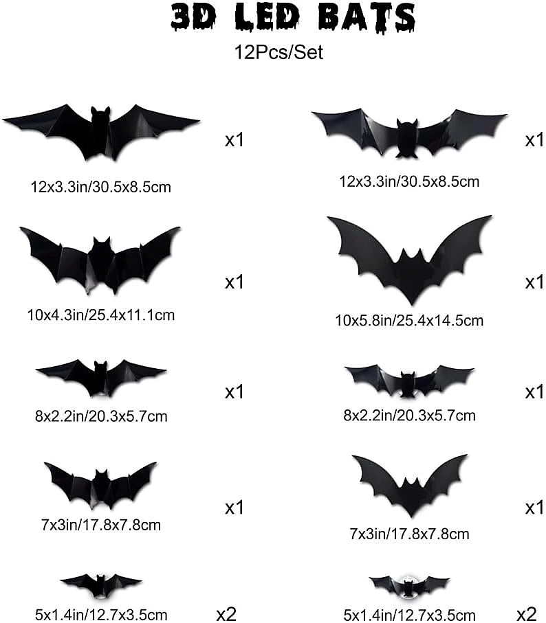 LED Bats Stickers